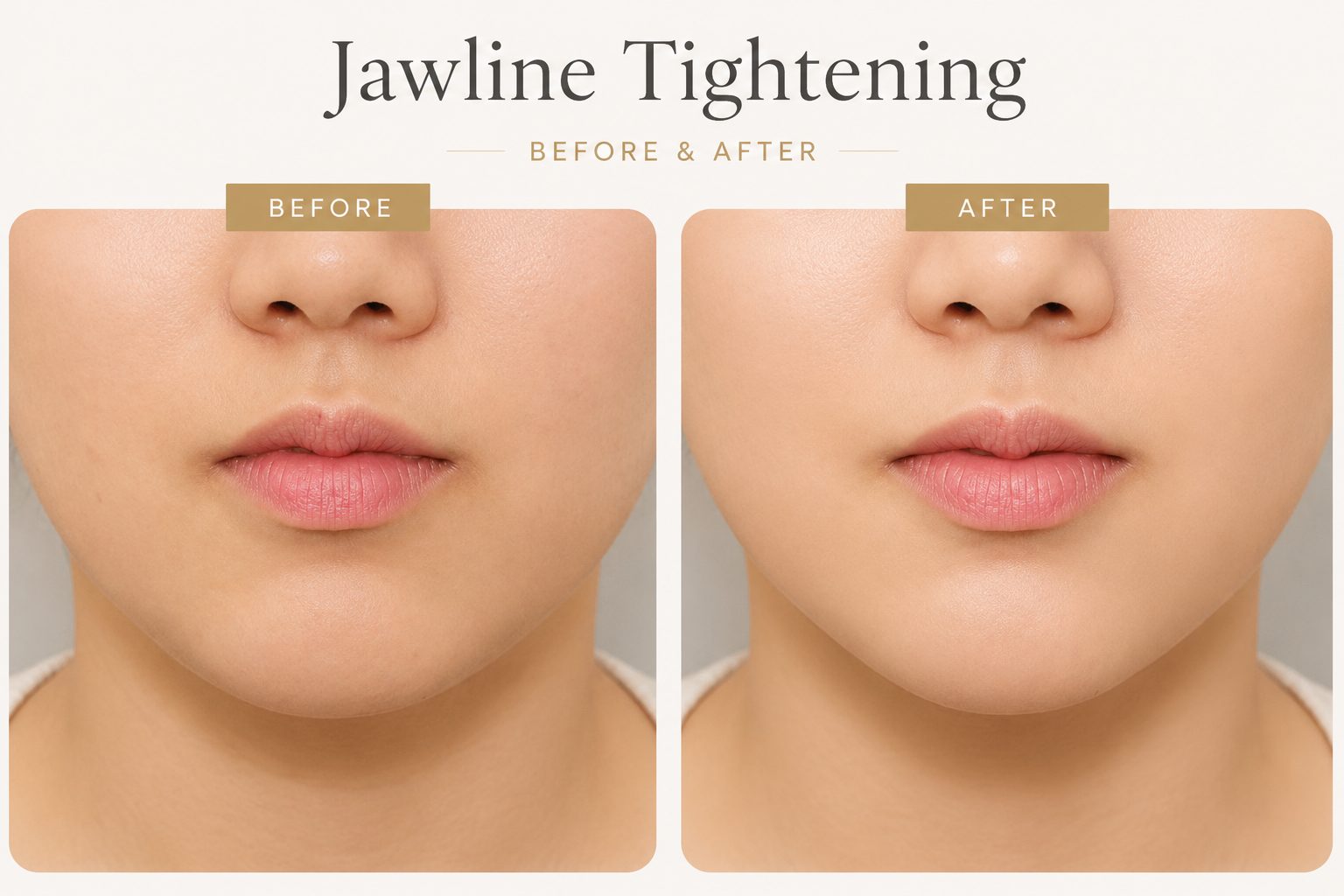 Gold Lift Before and After — Marionette Line Improvement — Elea Clinic Bali