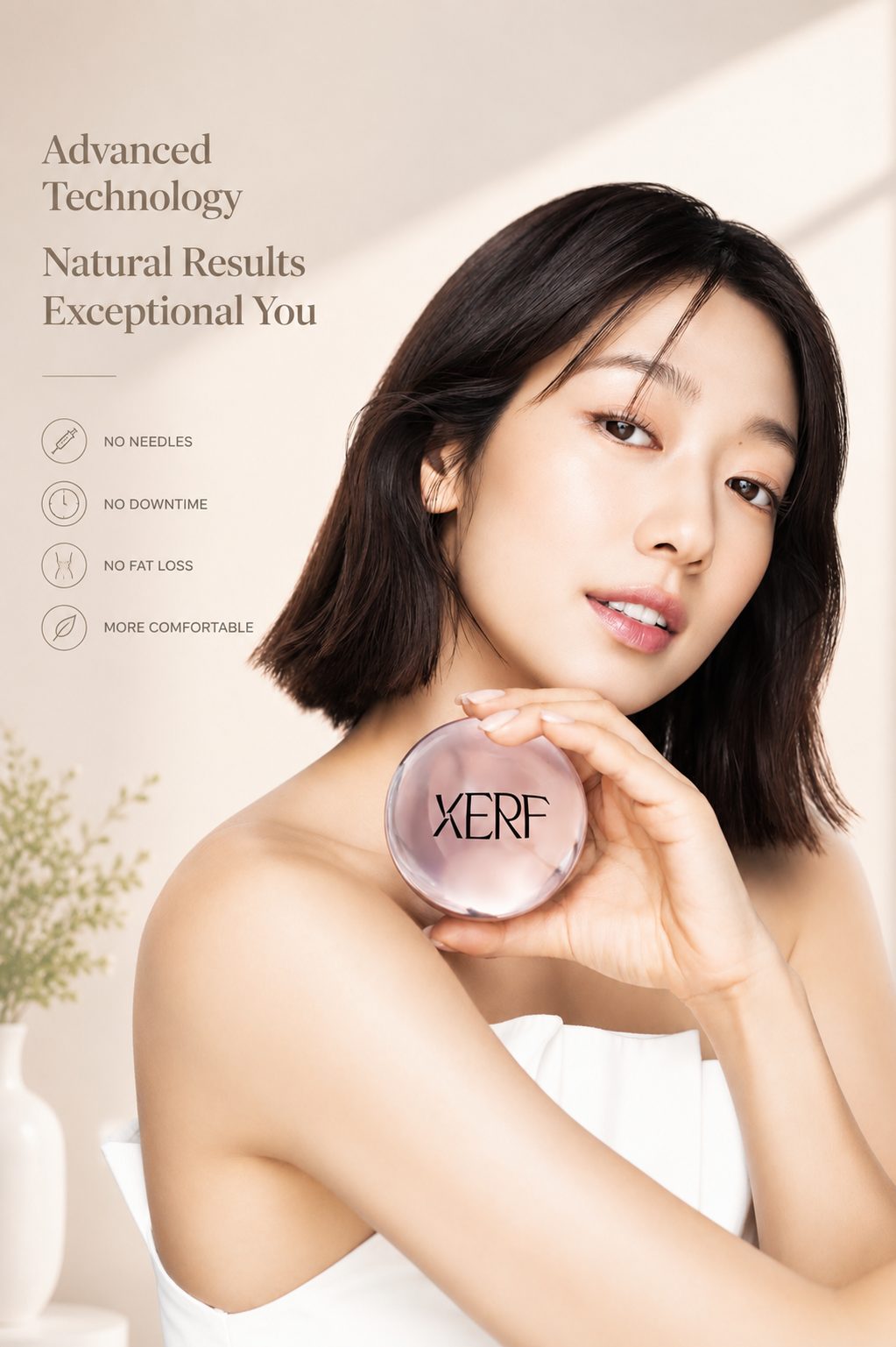 The XERF radiofrequency platform used for skin tightening at Elea Clinic Bali